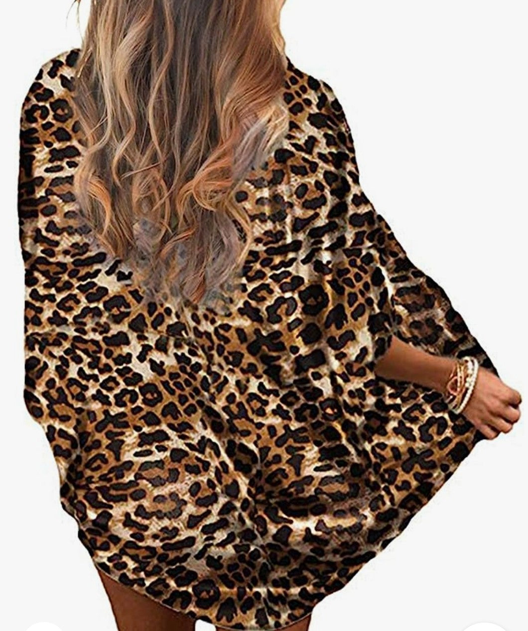 Animal Attraction Brown Leopard Print Kimono