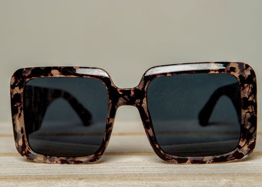 "Got Motion " Brown Oversize Shades